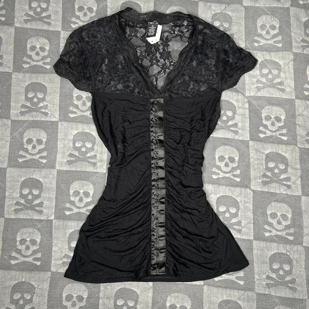 Y2k lace corset top